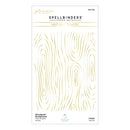 Spellbinders Glimmer Hot Foil Plate - Woodgrain Background, GLP-334
