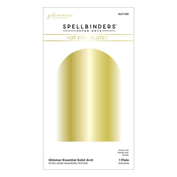 Spellbinders Essential Glimmer Hot Foil Plate - Solid Arch, GLP-339