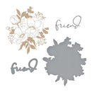 Spellbinders Glimmer Plate & Die Set - Anemone Glimmer Blooms, GLP-358