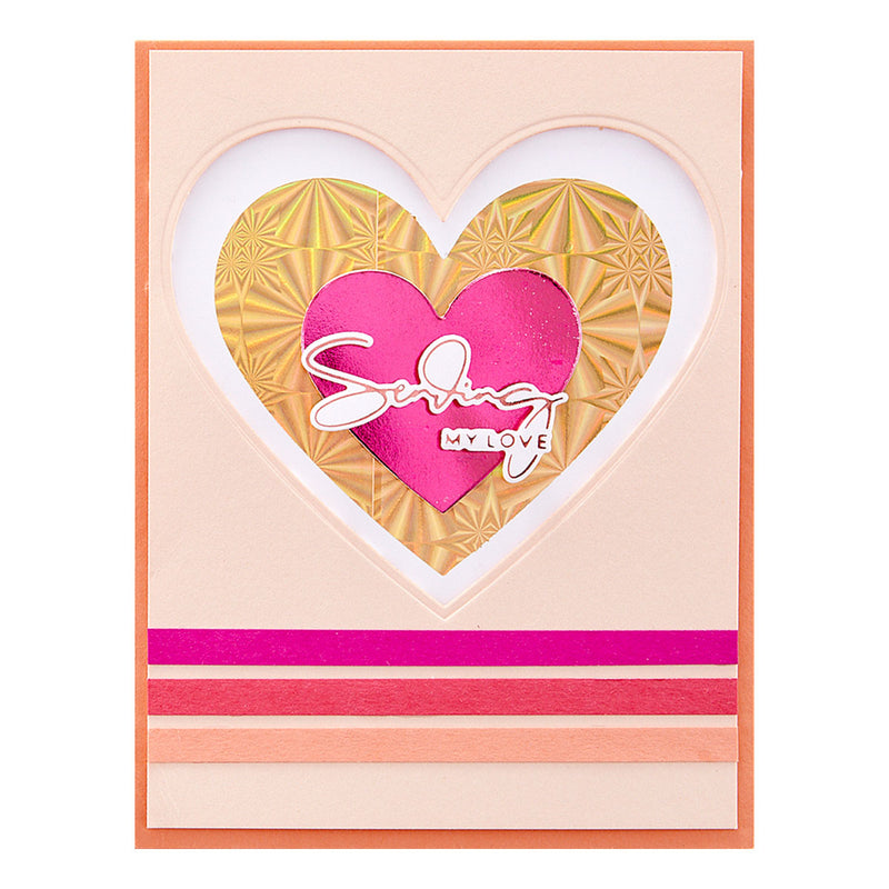 Spellbinders Glimmer Hot Foil Plate - Glimmer Essential Solid Heart, GLP-364