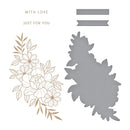 Spellbinders Glimmer Hot Foil Plate & Die Set -Glimmering Just For You, GLP-366