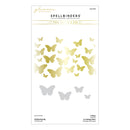 Spellbinders Glimmer Hot Foil Plate & Die Set - Fluttering By, GLP-376
