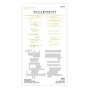 Spellbinders Glimmer Hot Foil Plate & Die Set -Making Me Smile Sentiments, GLP-379