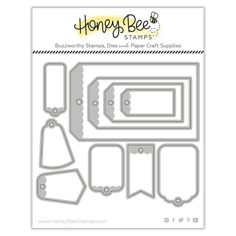 Honey Bee - Tag Builder Honey Cuts, HBDSTAGB