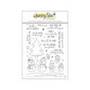 Honey Bee - Snow Family Like Ours Stamp & Honey Cuts , HBST379 & HBDS379