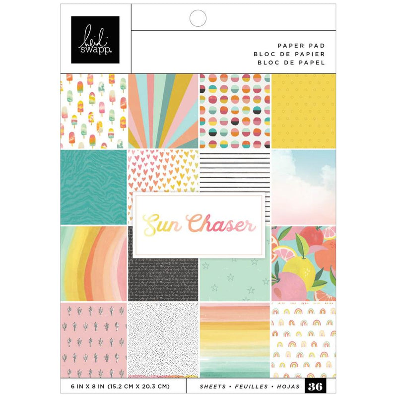 Heidi Swapp Single-Sided 6x8 Paper Pad - Sun Chaser, HS315775