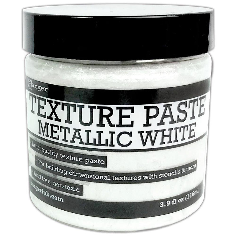 Ranger Texture Paste 3.9oz - Metallic White, INK76919