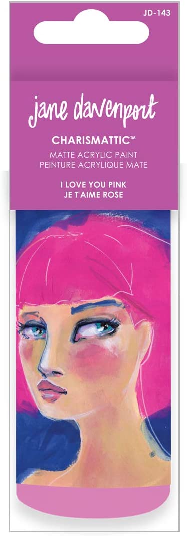 Jane Davenport Artomology Charismattic Acrylic Paint - I Love You Pink, JD-143