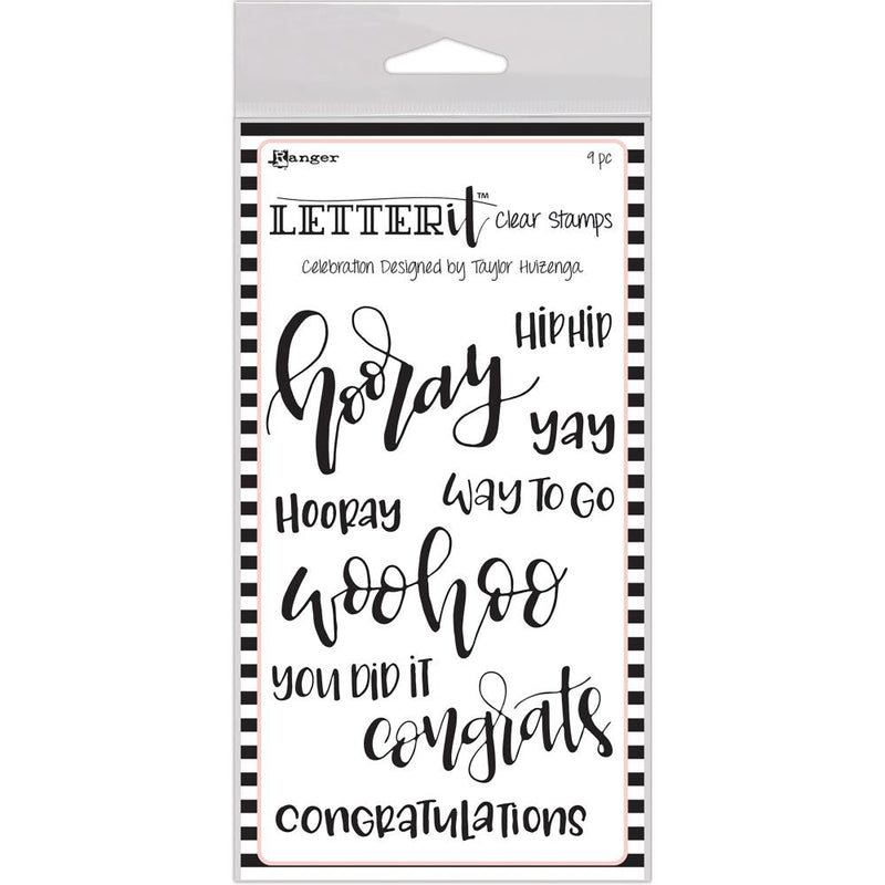 Letter It Clear Stamp Set 4x6 - Celebration, LEC59301