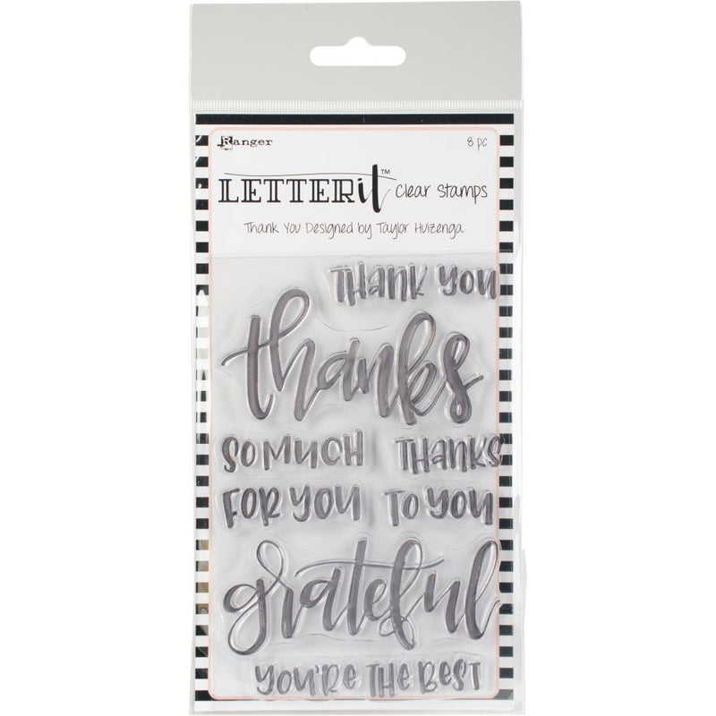 Letter It Clear Stamp Set 4x6 - Thank You, LEC59325