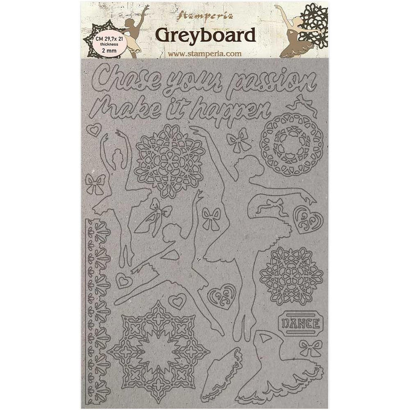 Stamperia Passion Greyboard Cut-Outs - Dancer LSPDA425 WAS $13.70