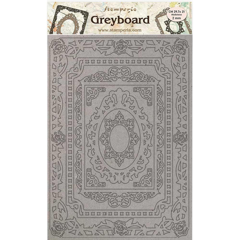Stamperia Atelier Des Arts Greyboard Cut-Outs - Frames, LSPDA429 WAS $13.70