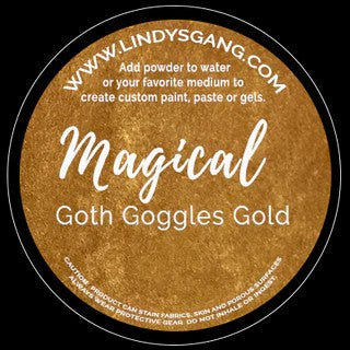 Lindy's Stamp Gang Magicals - 25oz - Goth Goggles Gold, MAG-GGG-8222