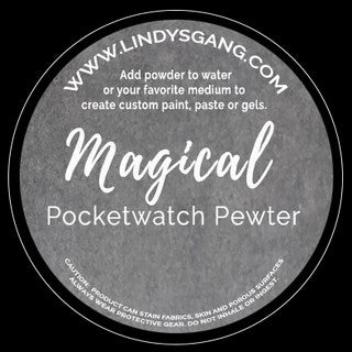 Lindy's Stamp Gang Magicals Individual Jar .25oz - Pocketwatch Pewter, MAG-PWP-00