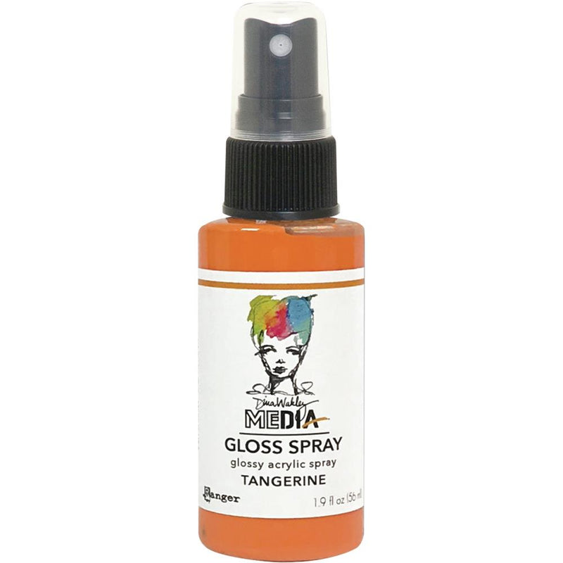 Dina Wakley MEdia - Gloss Spray 1.9oz - Tangerine, MDO73796