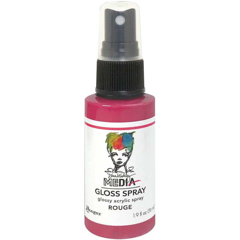 Dina Wakley MEdia - Gloss Spray 1.9oz - Rouge, MDO76513