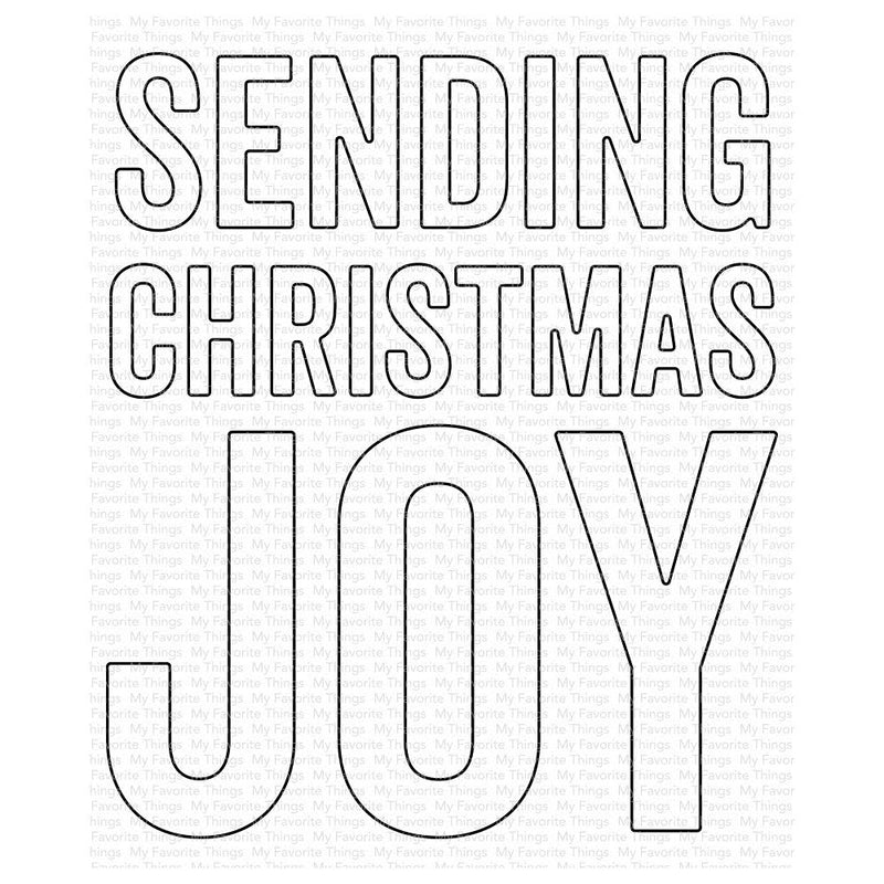 My Favorite Things Sending Christmas Joy Die-namics, MFT-1831, Retired