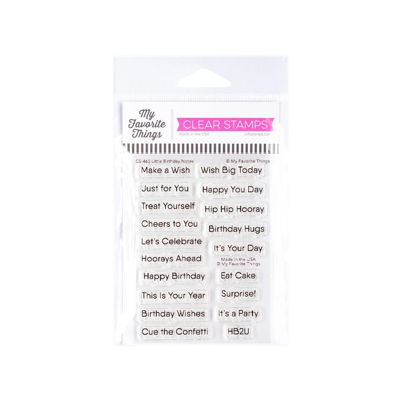 My Favorite Things Little Birthday Notes Stamp Set and All About You Die-namics