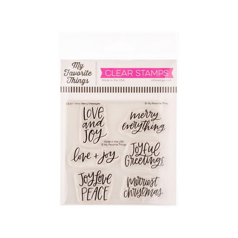 My Favorite Things Mini Merry Messages Stamp , CS-511, Retired
