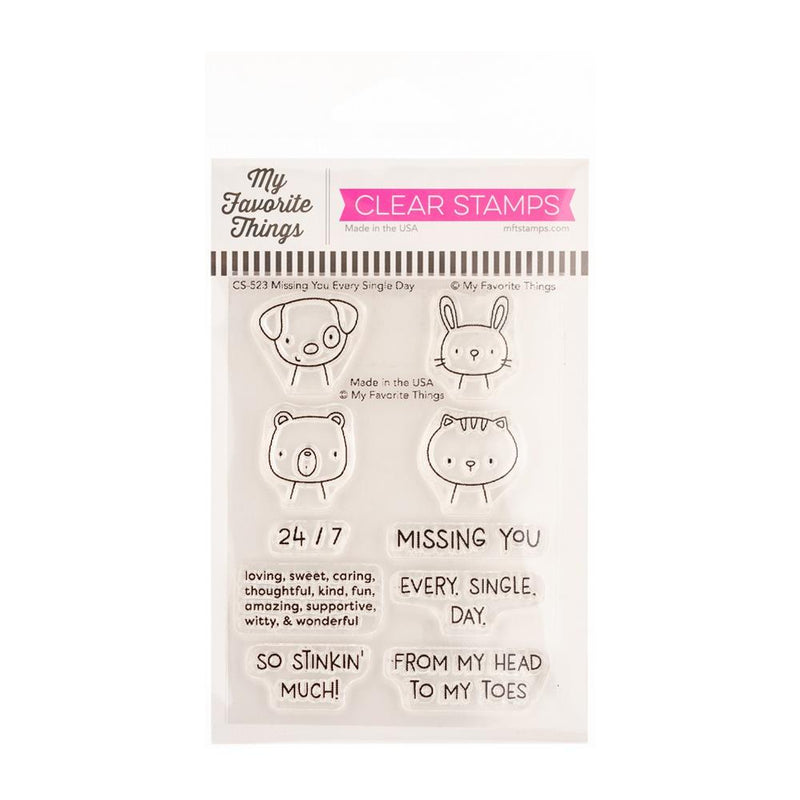 My Favorite Things Missing You Every Single Day Stamp & Die-namics Sets