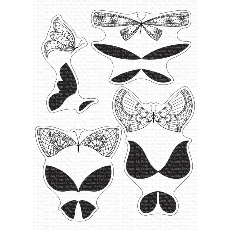 My Favorite Things More Brilliant Butterflies Stamp &  Die-namics Sets