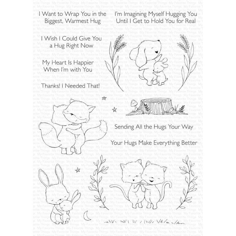 My Favorite Things SY Hugs Make Everything Better Stamp & Die-namics Sets
