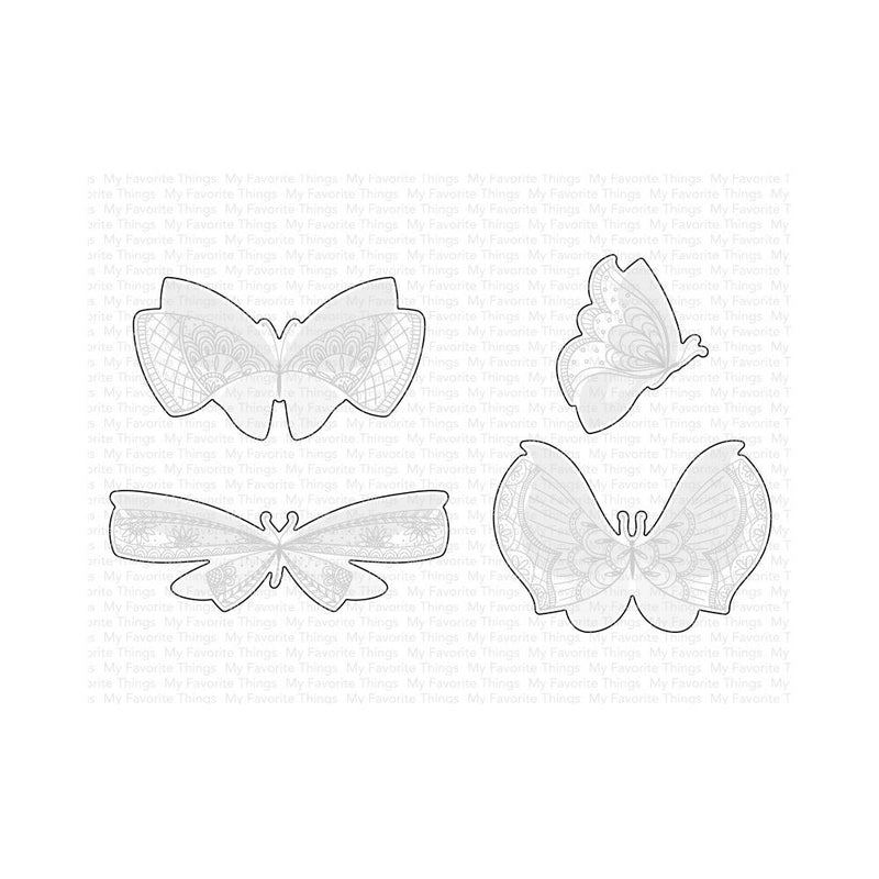 My Favorite Things More Brilliant Butterflies Stamp &  Die-namics Sets