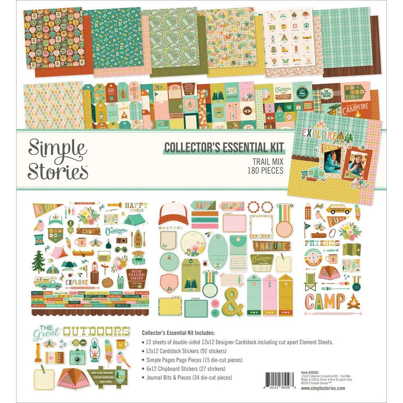 Simple Stories Essential Collector's Kit 12x12- Trail Mix, MIX20301