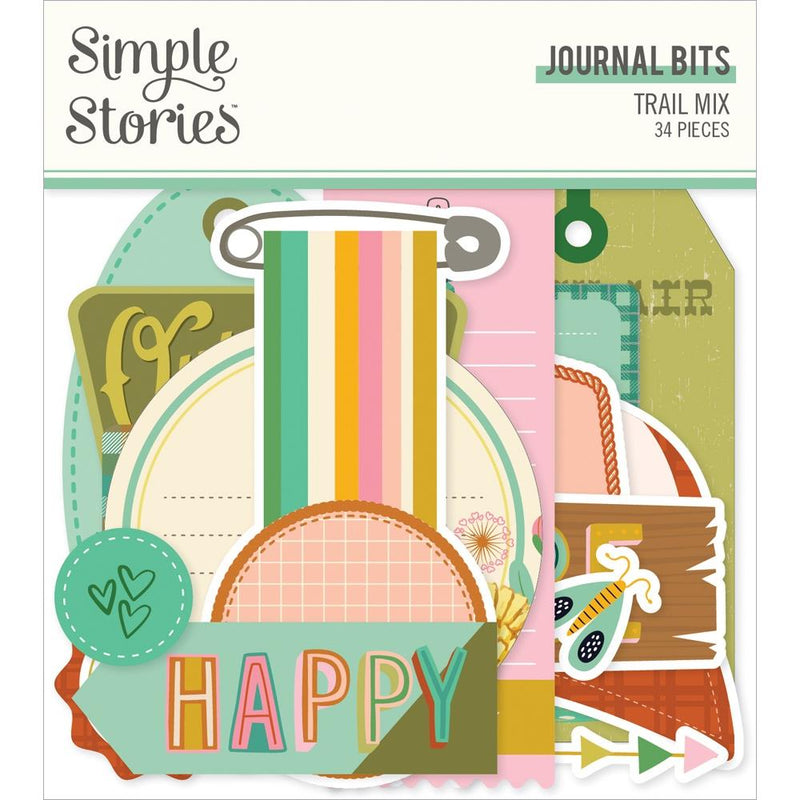Simple Stories Bits & Pieces - Trail Mix - Journal Bits, MIX20319