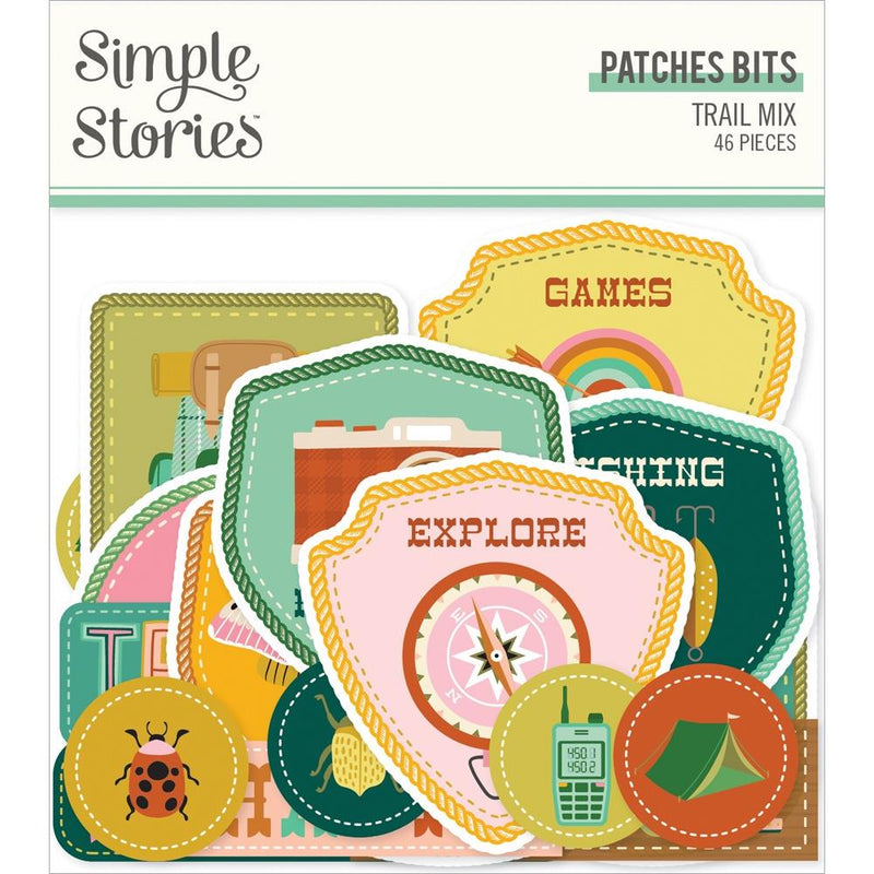 Simple Stories Bits & Pieces - Trail Mix - Patches Bits, MIX20320
