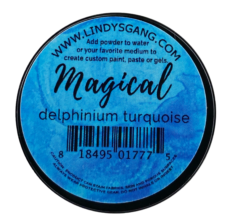 Lindy's Stamp Gang Magicals Individual Jar .25oz - Delphinium Turquoise, DPT-7775
