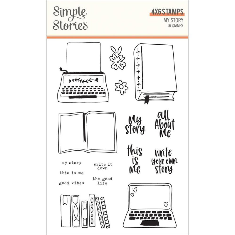 Simple Stories Clear Stamp Set - My Story, MYS19315