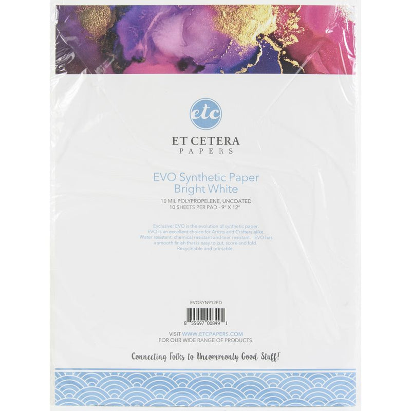 Et Cetera Papers - EVO Synthetic Paper 9"X12", N912PD