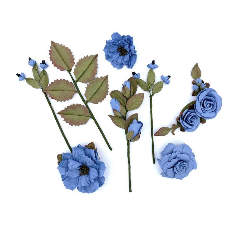 49 and Market Paper Flowers - Nature's Bounty - Cornflower, NB40292