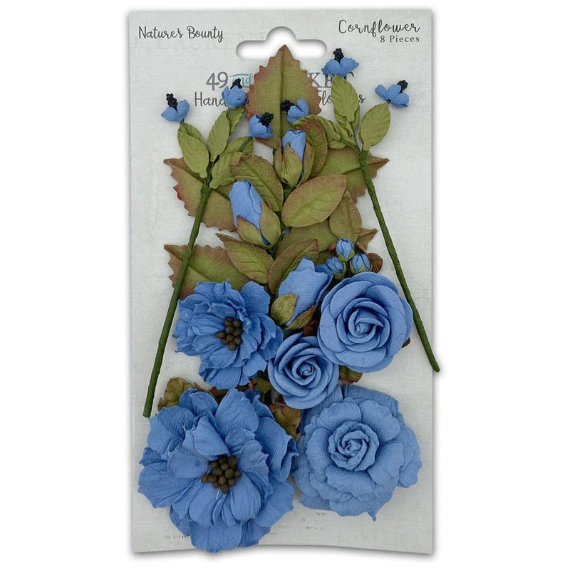 49 and Market Paper Flowers - Nature's Bounty - Cornflower, NB40292