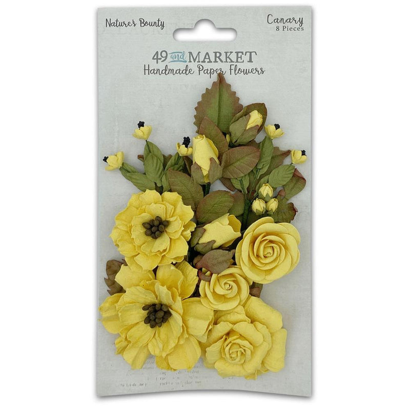 49 and Market Paper Flowers - Nature's Bounty - Canary, NB40315