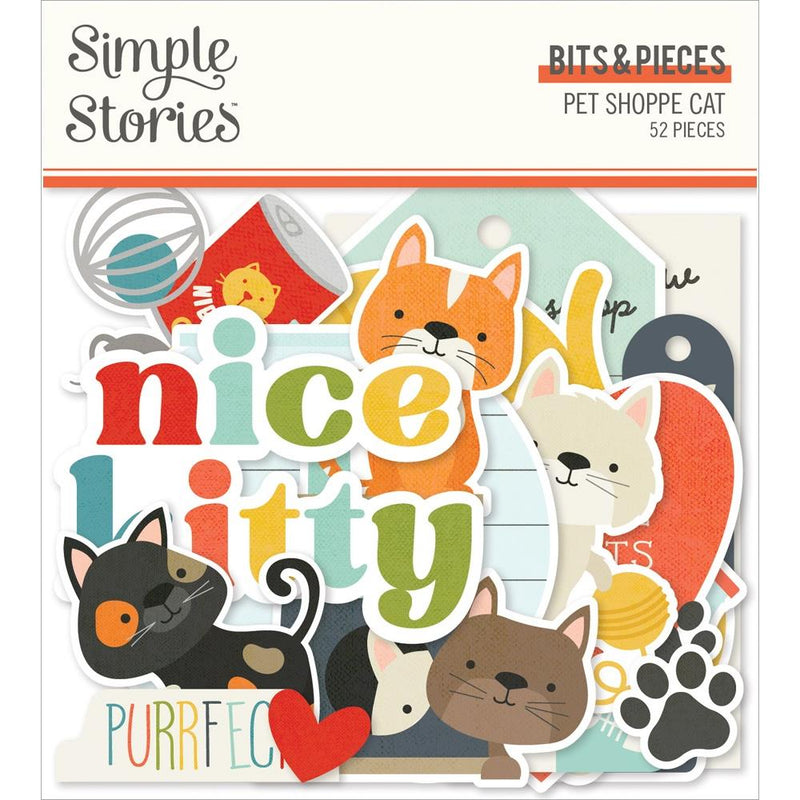 Simple Stories Bits & Pieces - Pet Shoppe Cat, PETC19238