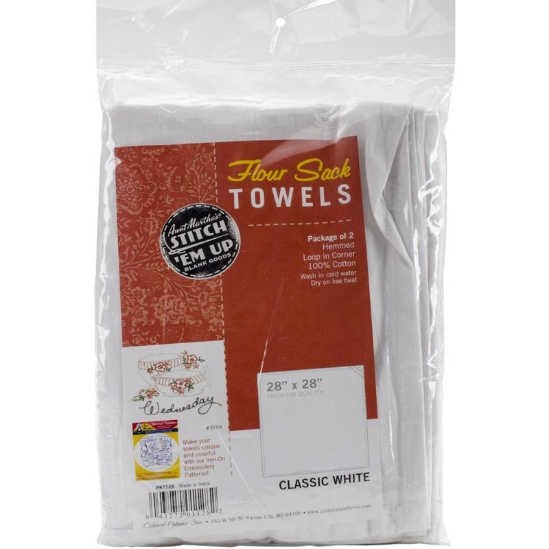 Flour Sack Tea Towels, Blank Cotton Kitchen Towels