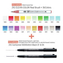 Kuretake ZIG Clean Color Real Brush Marker Set 22Pc, RB16022V