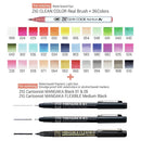 Kuretake ZIG Clean Color Real Brush Marker Set 39Pc, RB16039V