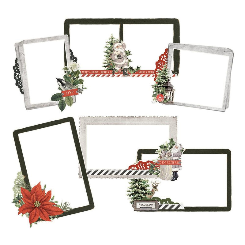 Simple Vintage Rustic Christmas - Chipboard Frames, RC16024