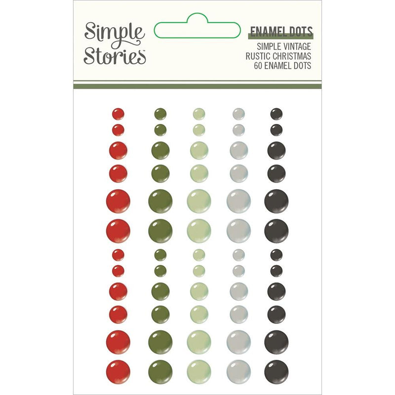 Simple Vintage Rustic Christmas - Enamel Dots, RC16028