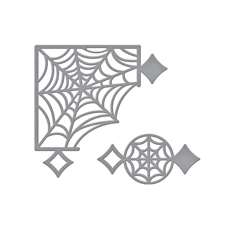 Spellbinders Etched Dies - Spider Web Corners Card Creator, S2-309