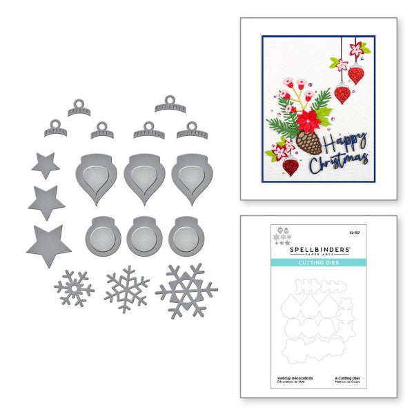 Spellbinders Etched Dies - Holiday Decorations, S2-317