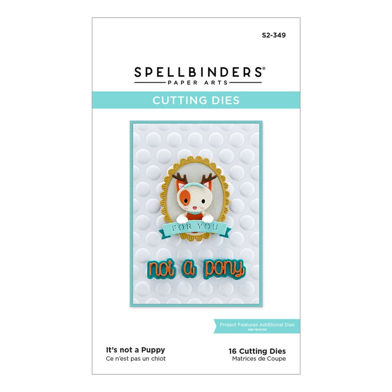 Spellbinders Etched Dies - It's Not A Puppy, S2-349