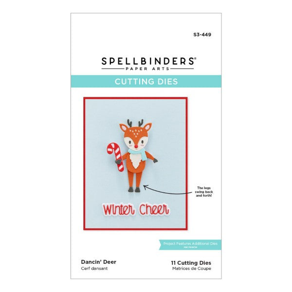 Spellbinders Etched Dies - Dancin' Deer, S3-449