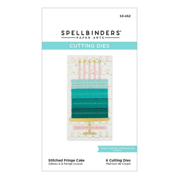 Spellbinders - Stitched Fringe Cake Dies- the Birthday Celebrations Collection, S3-452