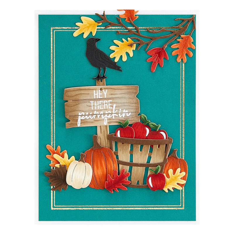 Spellbinders Etched Dies - Welcome Fall, S4-1136 by Nichol Spohr