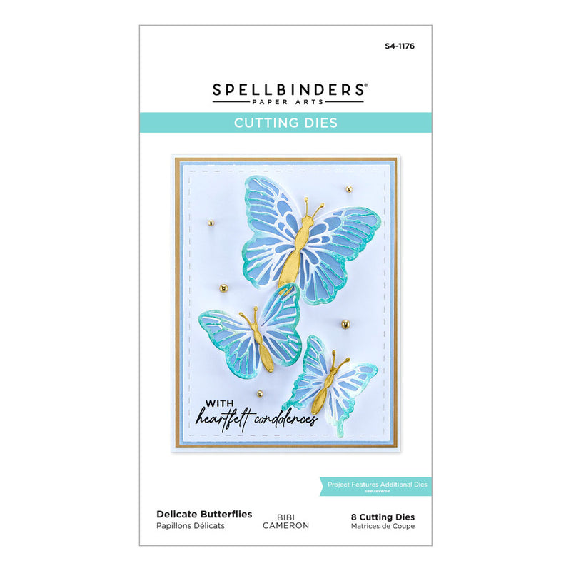 Spellbinders - Delicate Butterflies Etched Dies, S4-1176, by Bibi Cameron