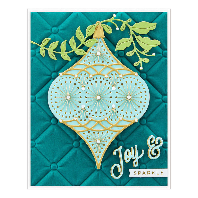 Spellbinders Etched Dies - Stitched Ornament, S4-1231